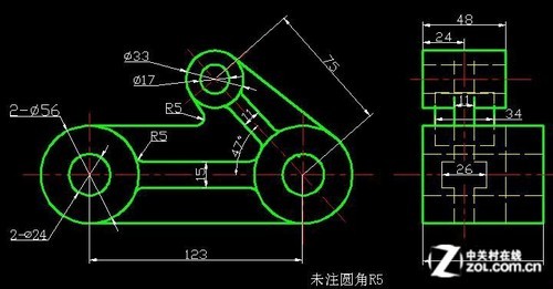 AutoCAD根據二維圖畫三維圖的方法及思路 三聯