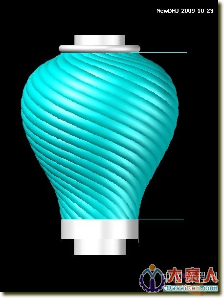 AutoCAD三維建模教程：通過陶罐實例講解螺旋體的制作方法_中國教程網