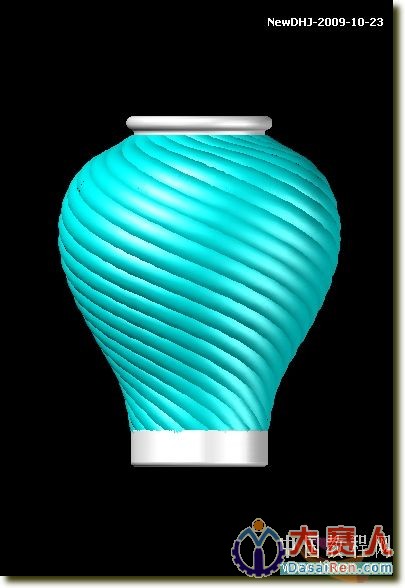 AutoCAD三維建模教程：通過陶罐實例講解螺旋體的制作方法_中國教程網