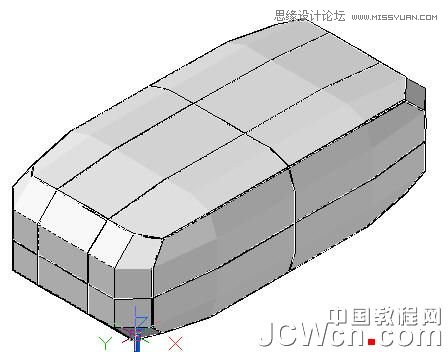 AutoCAD教程：運用長方體網格拉伸制作雙人和多人沙發,三聯