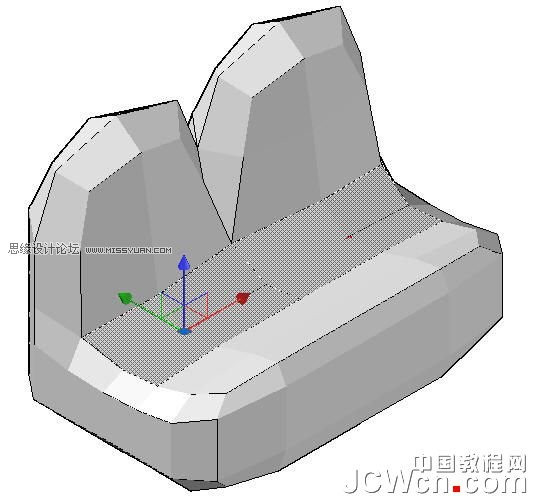 AutoCAD教程：運用長方體網格拉伸制作雙人和多人沙發,三聯