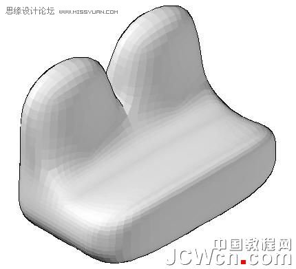 AutoCAD教程：運用長方體網格拉伸制作雙人和多人沙發,三聯