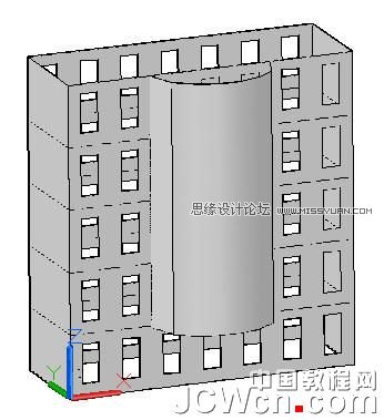 AutoCAD 2011教程：曲面命令創建樓房,三聯