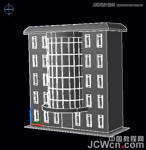 AutoCAD 2011教程：曲面命令創建樓房,三聯