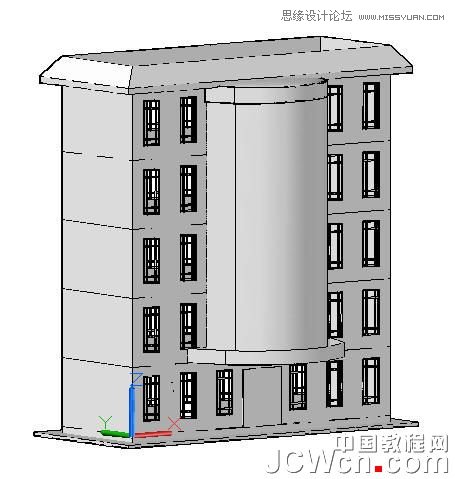 AutoCAD 2011教程：曲面命令創建樓房,三聯