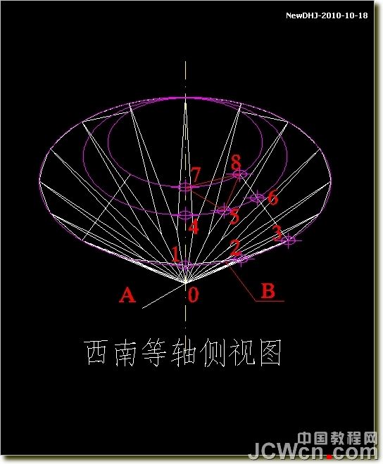 AutoCAD建模教程：繪制八心八箭的鑽石,三聯