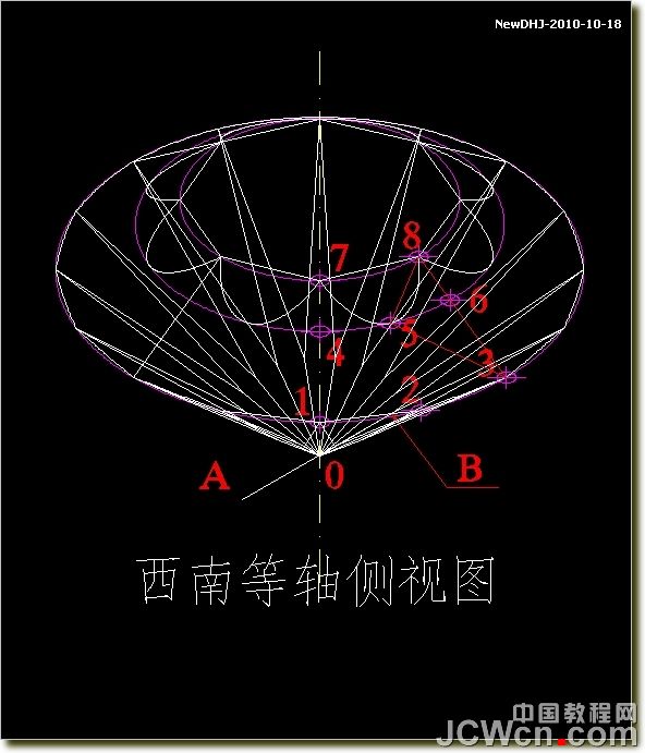 AutoCAD建模教程：繪制八心八箭的鑽石,三聯