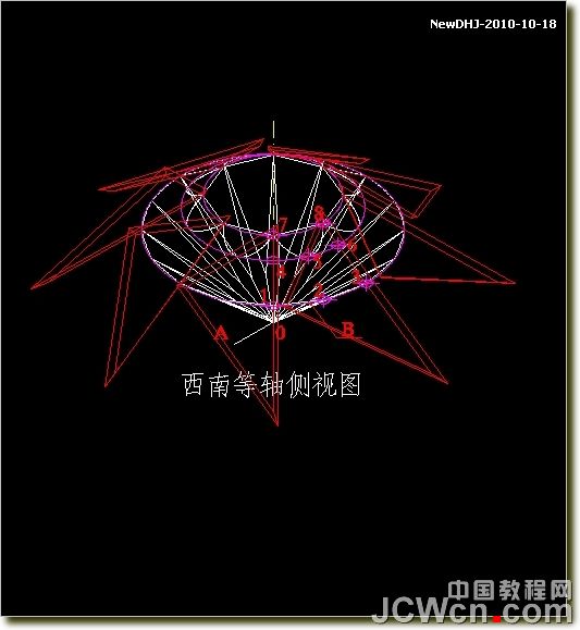 AutoCAD建模教程：繪制八心八箭的鑽石,三聯