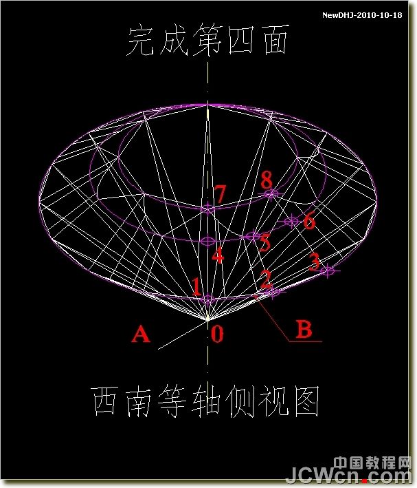 AutoCAD建模教程：繪制八心八箭的鑽石,三聯