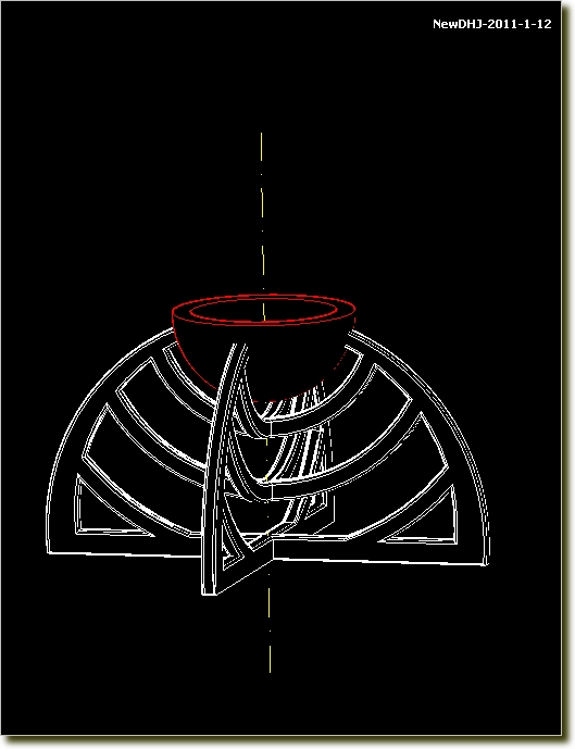 AutoCAD中式建築模型燭台的畫法,三聯