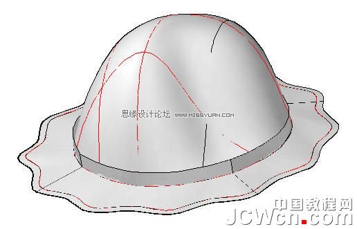 AutoCAD 2011教程：用曲面命令制作帽子,三聯