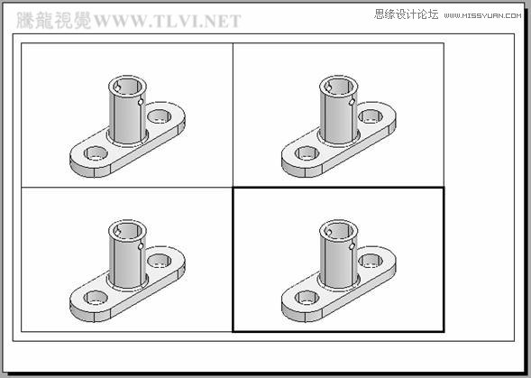 AutoCAD實例教程：中並列視口的打印輸出,三聯