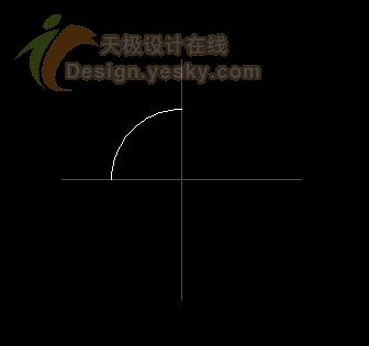 AutoCAD的延伸命令描繪精確定長弧線 三聞教程