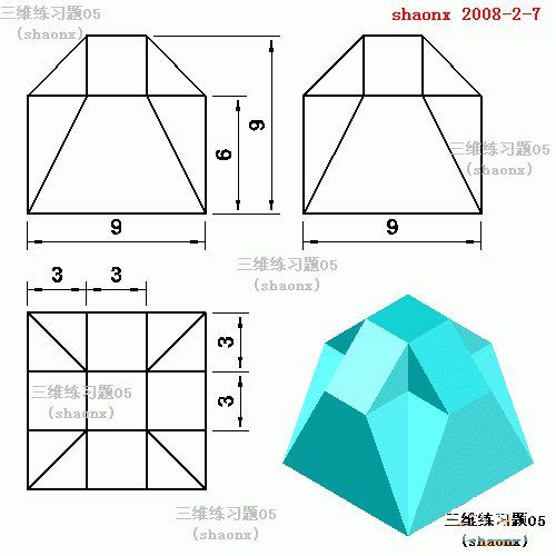 AutoCAD三維建模教程：三維旋轉、剖切、陣列 三聯教程