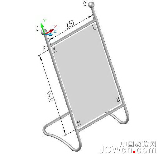 AutoCAD三維建模教程：公告牌制作流程