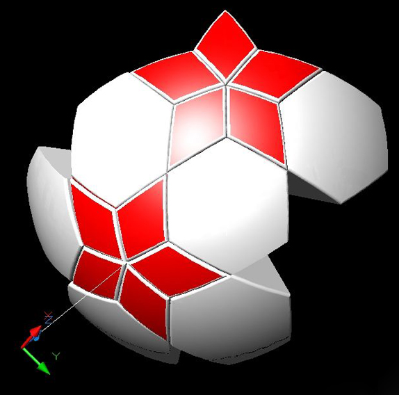 AutoCAD打造漂亮的五星足球 三聯網 autocad教程