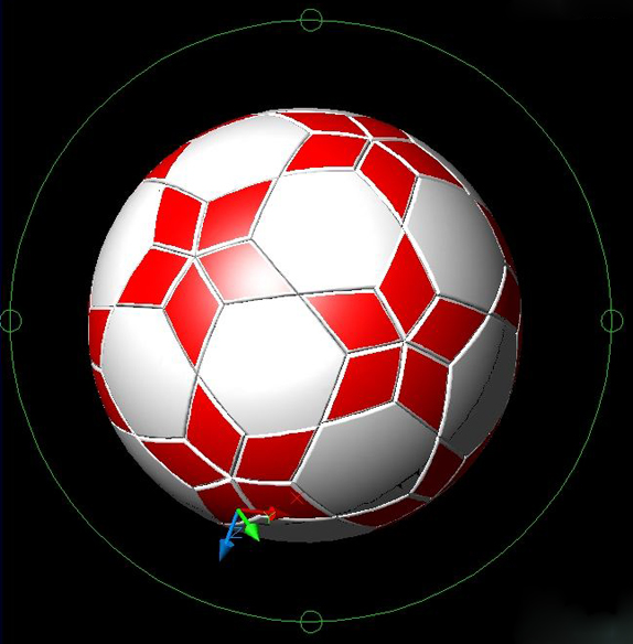 AutoCAD打造漂亮的五星足球 三聯網 autocad教程