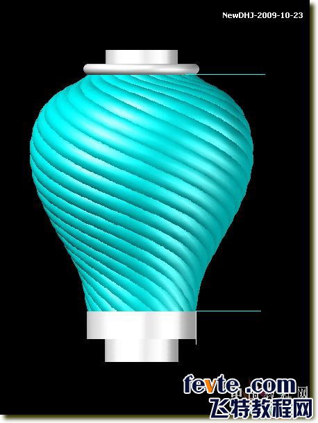 AutoCAD三維建模教程：通過陶罐實例講解螺旋體的制作方法_中國教程網