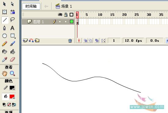 Flash繪制卡通MM眨眼睛動畫