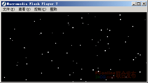 Flash制作漫天飛雪的視覺效果   三聯