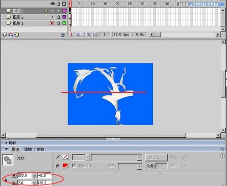 flash8制作瀑布動畫的方法