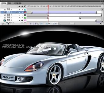 Flash CS4制作汽車廣告條教程,PS教程,思緣教程網