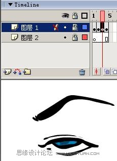Flash制作卡通人物眨眼動畫的方法,PS教程,思緣教程網