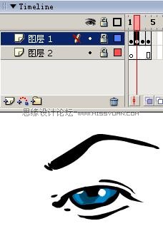 Flash制作卡通人物眨眼動畫的方法,PS教程,思緣教程網