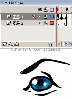 Flash制作卡通人物眨眼動畫的方法,PS教程,思緣教程網