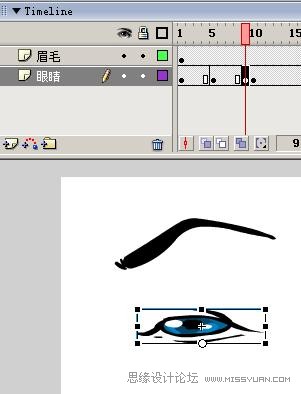 Flash制作卡通人物眨眼動畫的方法,PS教程,思緣教程網