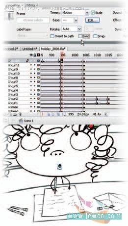 Flash cs3鼠繪教程：圖形元件的同步與不同步,PS教程,思緣教程網