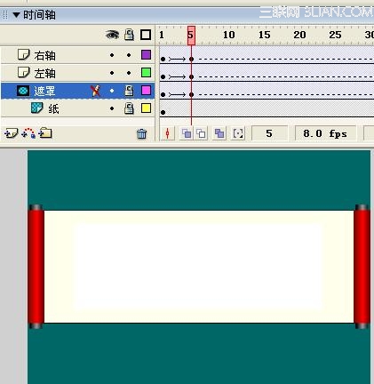 Flash制作書法動畫