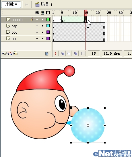 Flash教你如何制作吹泡泡動畫特效