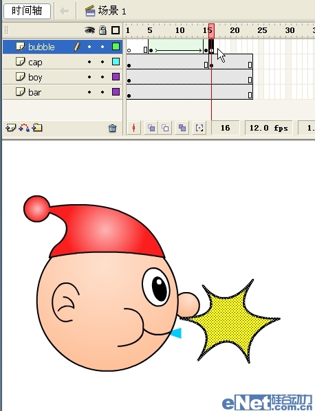 Flash教你如何制作吹泡泡動畫特效