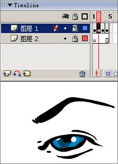 Flash制作卡通人物眨眼動畫的方法和技巧