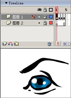 Flash制作卡通人物眨眼動畫的方法和技巧