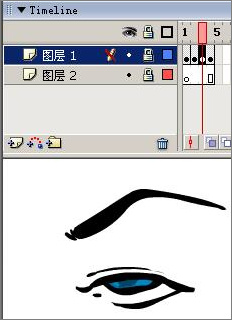 Flash制作卡通人物眨眼動畫的方法和技巧