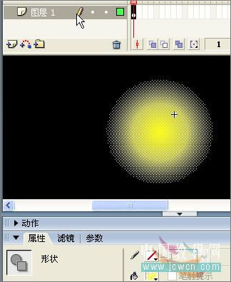 Flash制作形狀補間制作搖曳燭光 三聯