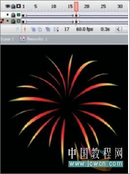 Flash cs3制作炫麗的煙花效果