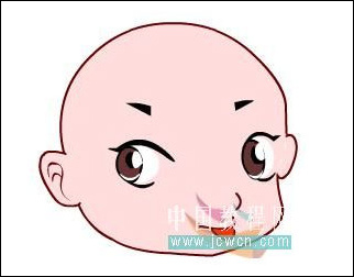 Flash鼠繪教程：可愛大眼睛卡通女孩的繪制