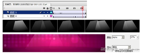 Flash廣告中絢麗舞台效果的表現