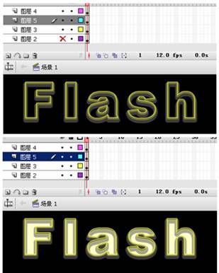 使用Flash制作描邊立體文字