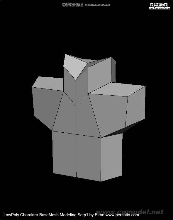 3DMAX建模教程：簡單干淨的多邊形人物建模