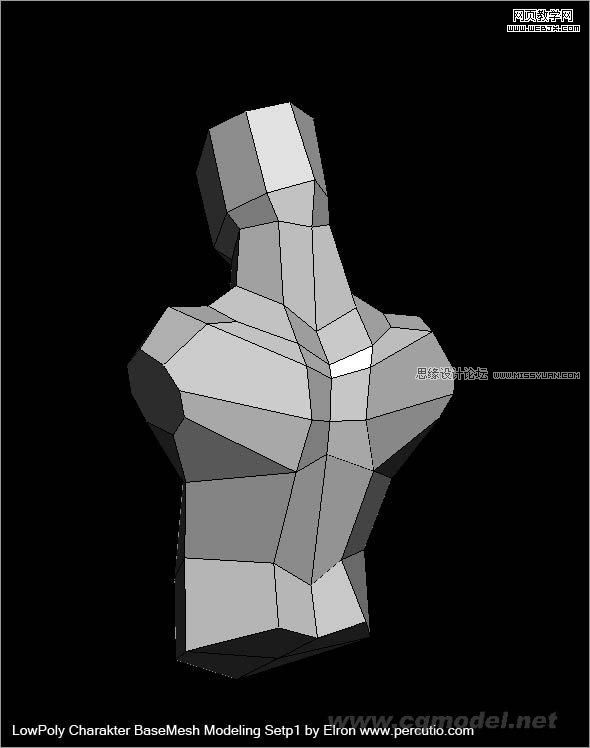 3DMAX建模教程：簡單干淨的多邊形人物建模