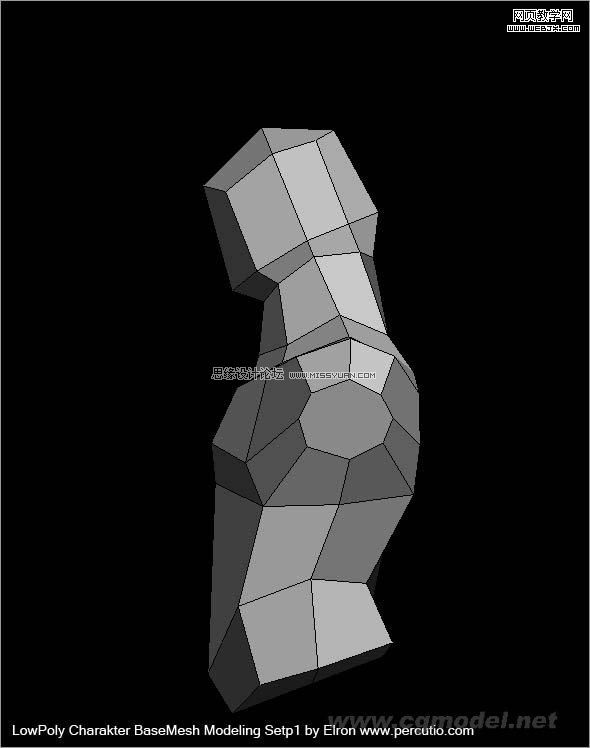 3DMAX建模教程：簡單干淨的多邊形人物建模