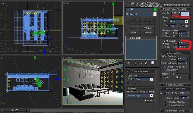 3DMAX實例教程：簡單的室內場景渲染教程