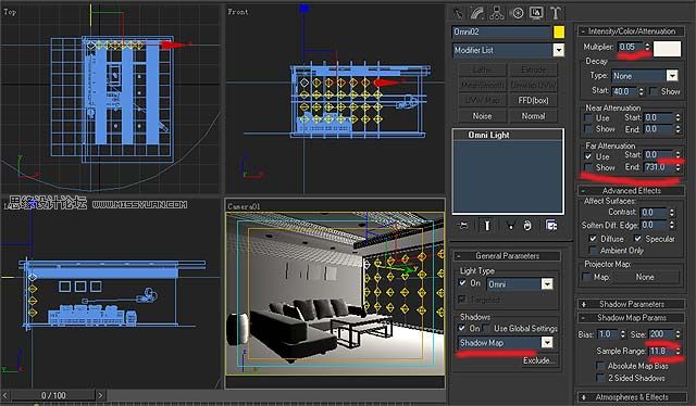 3DMAX實例教程：簡單的室內場景渲染教程