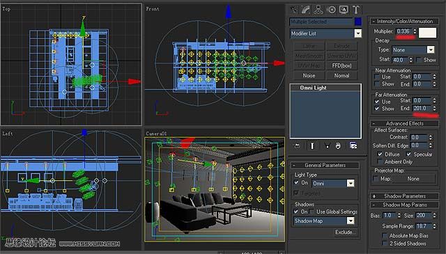 3DMAX實例教程：簡單的室內場景渲染教程