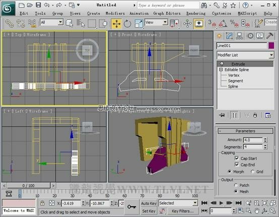 3D MAX使用ProBoolean給車輪構件建模