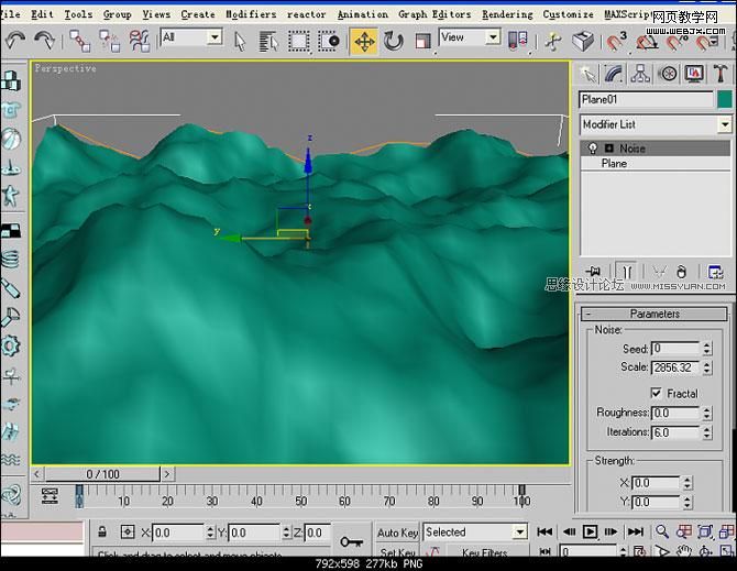 3ds Max實例教程：等高線制作山路建模